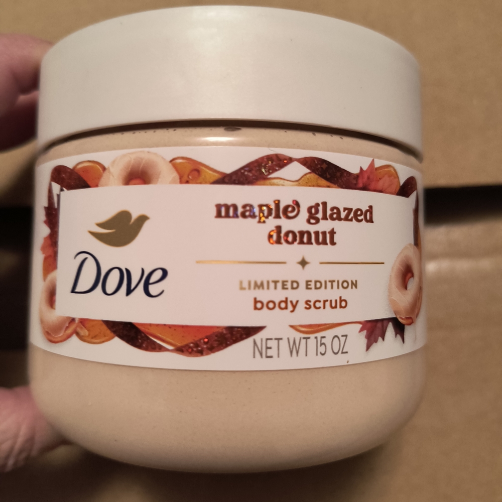 Dove Maple Glazed Donut 4 Pack Bar Soap & Body Scrub Limited Edition - Picture 3 of 6